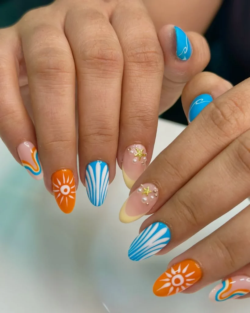 Summer Vacation Nails 2026: Trendy Beach, Almond & Simple Nail Ideas